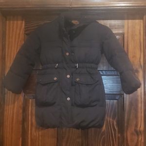 Gap kids down long puffer Coat jacket black 4 5 S